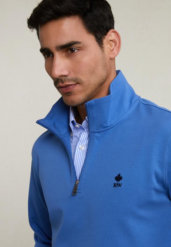 River Woods Techno Fleece Trui Old Blue