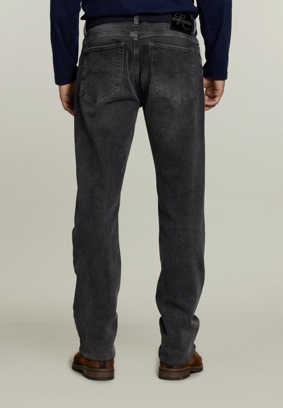 River Woods Tight Fit Jeans 5-zakken Grijs