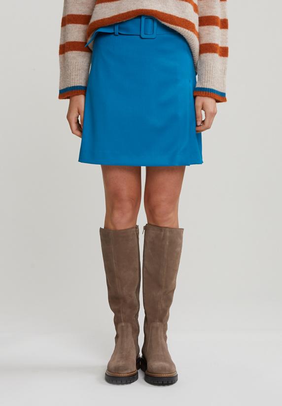 River Woods Turquoise Korte Rok Met Riem