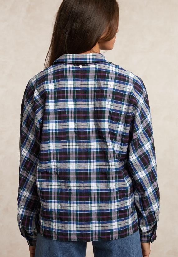 River Woods Wijde Geruite Blouse Multi