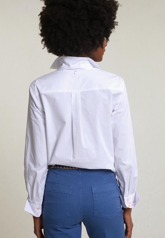 River Woods Witte Geknoopte Blouse Lange Mouwen