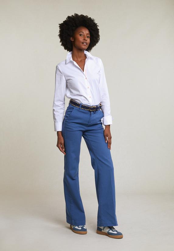 River Woods Witte Geknoopte Blouse Lange Mouwen