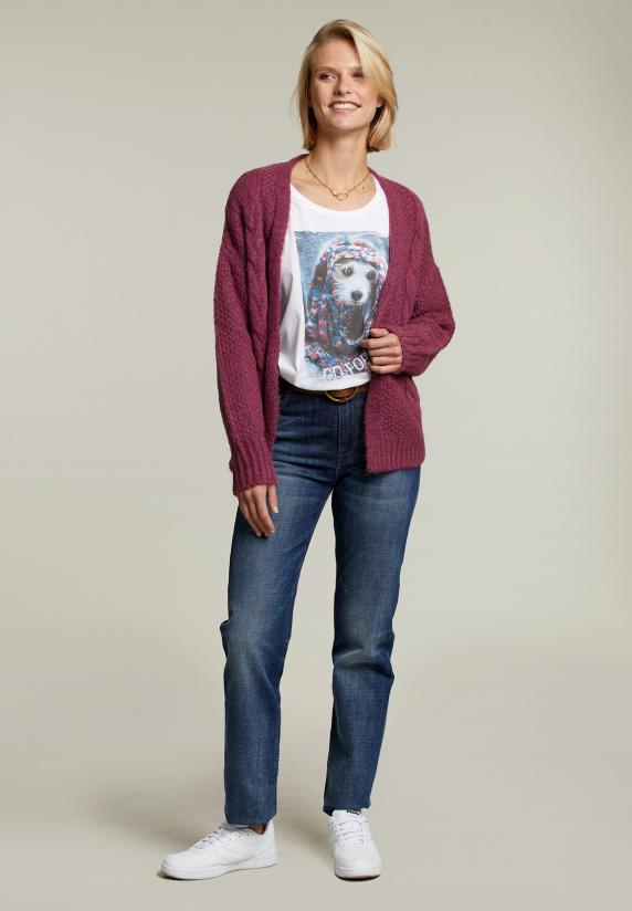 River Woods Witte T-shirt Ronde Hals