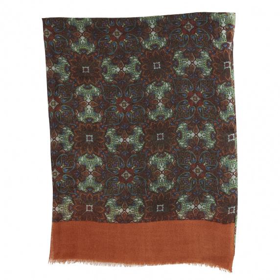 river woods Wollen sjaal in oranje