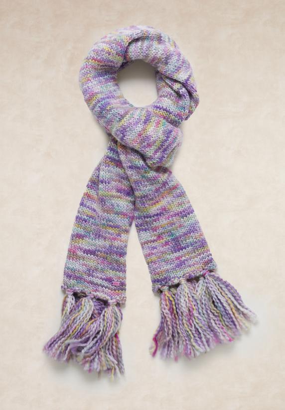 river woods Wollen sjaal met franjes multi