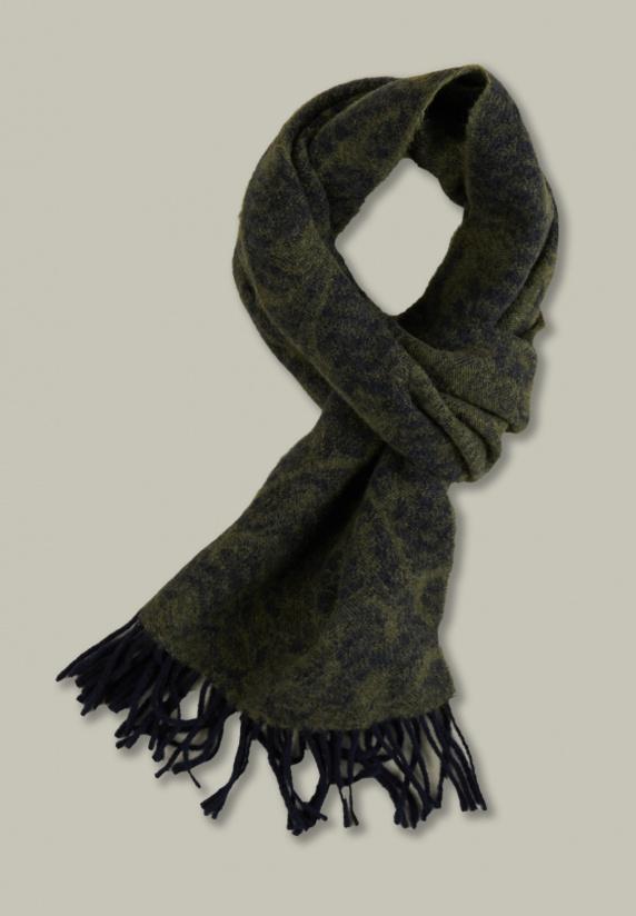 river woods Wollen sjaal navy