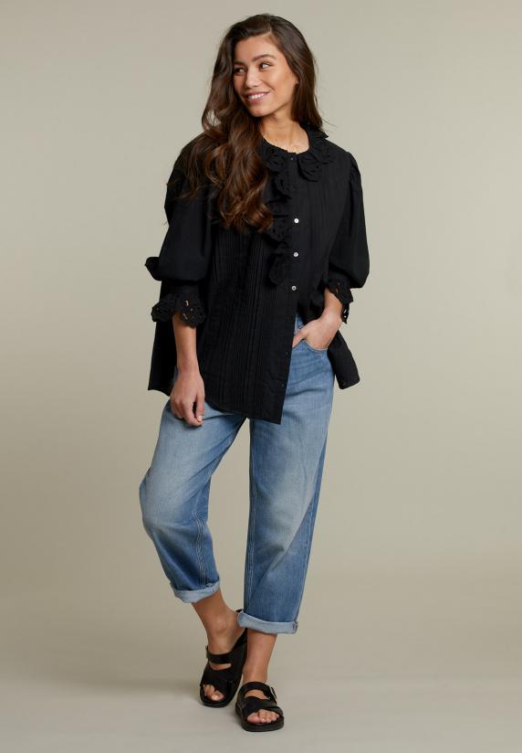 River Woods Zwarte Blouse