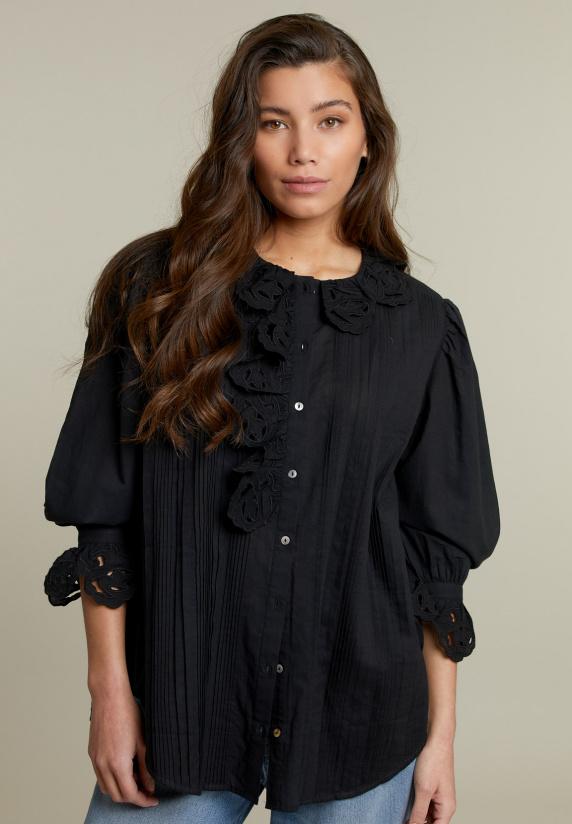 river woods Zwarte blouse