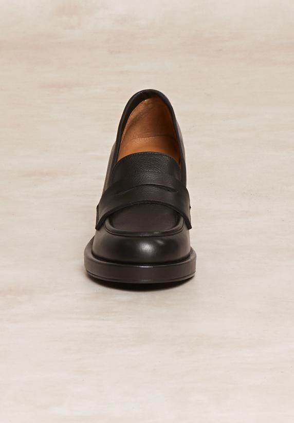 River Woods Zwarte Lederen Muiltjes