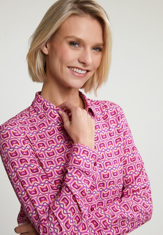 River Woods Roze/beige Fantasie Blouse Lange Mouwen