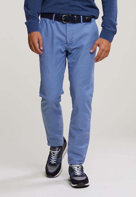 river woods Slim fit basic chinobroek colorado blue