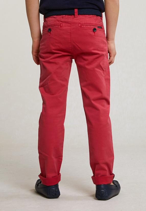 River Woods Slim Fit Basic Chinobroek Stretch Bloody Mary