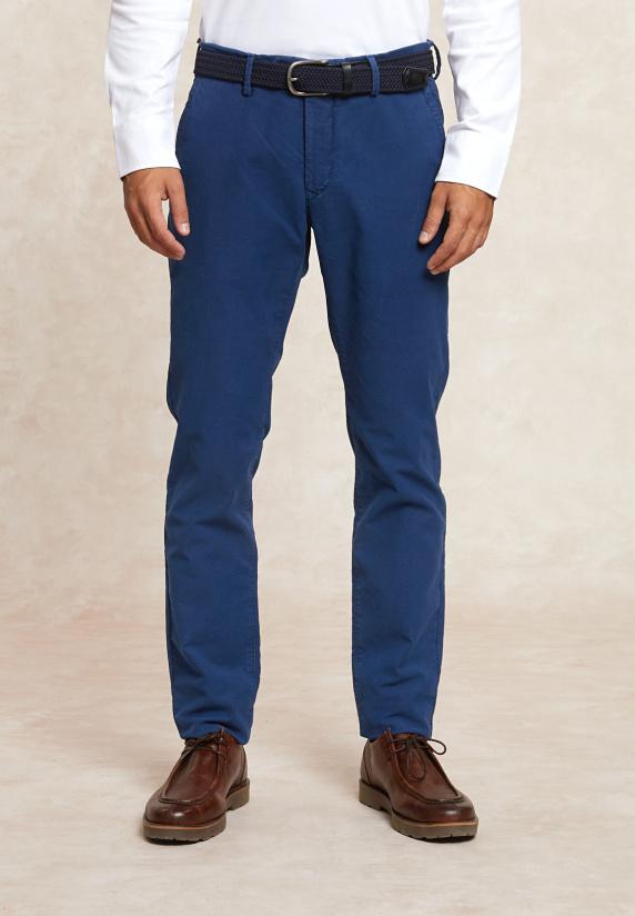 River Woods Slim Fit Basic Chinobroek Stretch Denim