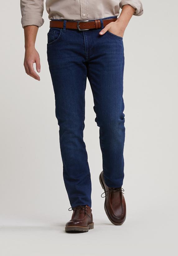 river woods Slim fit stretch jeansbroek 5-zakken dark stone