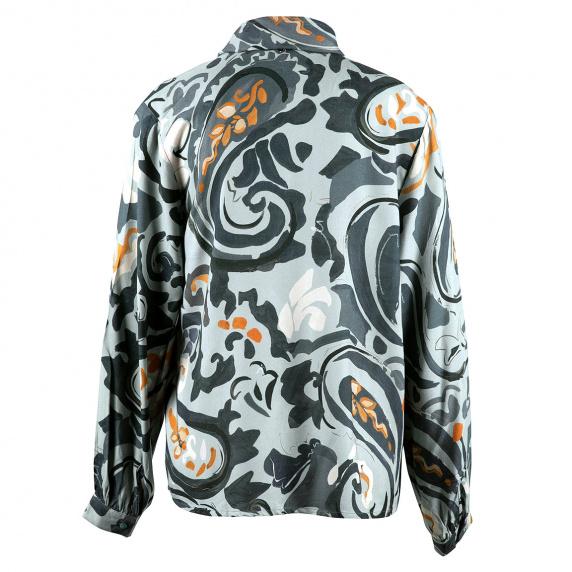 River Woods Slipoverblouse Met Verwijderbare Sjaal In Blauw