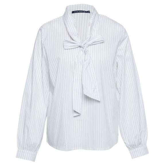 River Woods Slipoverblouse Met Verwijderbare Sjaal In Wit