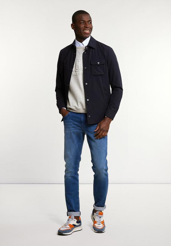 River Woods Technische Stretch Jas Borstzak Dark Navy