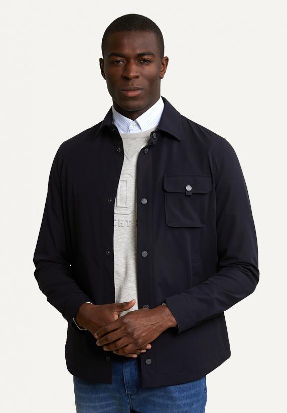 River Woods Technische Stretch Jas Borstzak Dark Navy