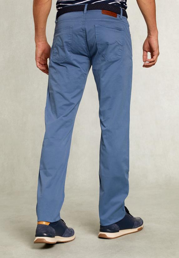 River Woods Tight Fit Basic 5-pocket Broek Iconic Blue