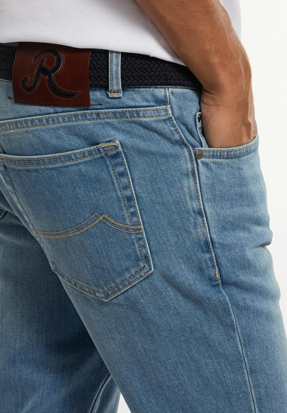 River Woods Tight Fit Basic Jeansbroek 5-zakken Bleach