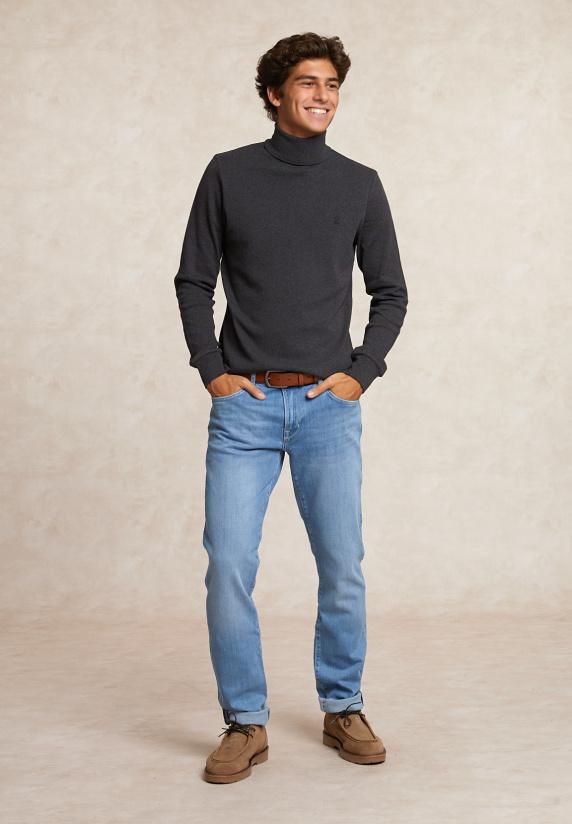 River Woods Tight Fit Basic Stretch Jeansbroek 5-zakken Bleach