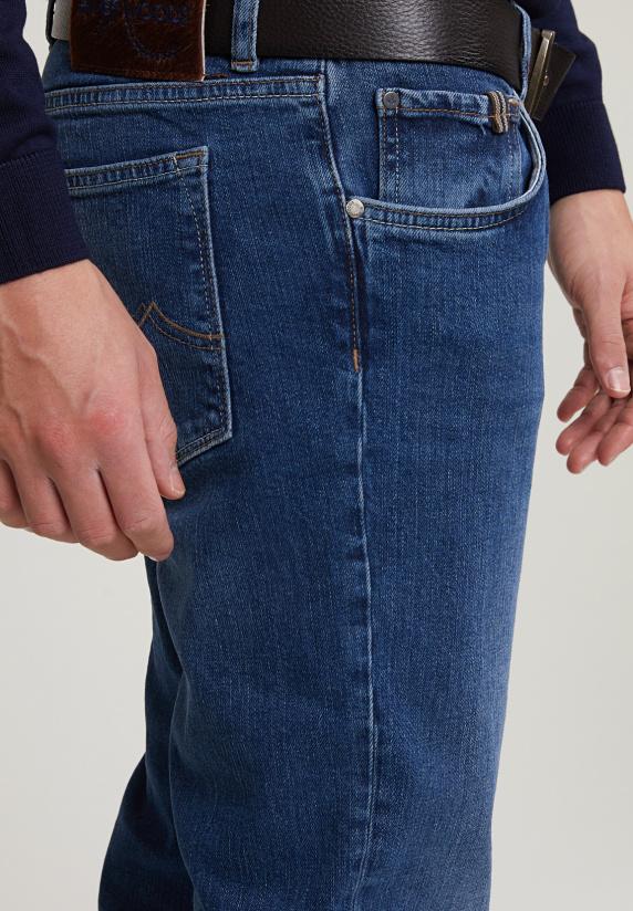 River Woods Tight Fit Stretch Jeansbroek 5-zakken Light Stone