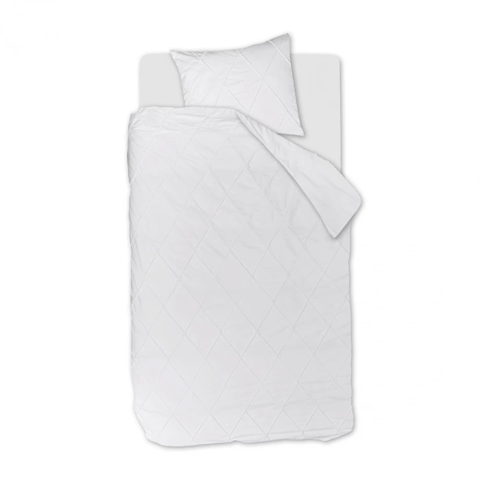riviera maison Dekbedovertrek RM Elegance Wit 140x200/220
