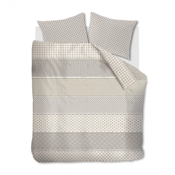 riviera maison Dekbedovertrek RM Ropes Taupe 240x200/220