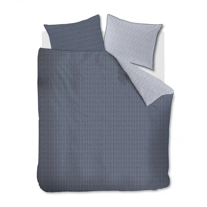 riviera maison Dekbedovertrek RM Twisted Blauw 200x200/220