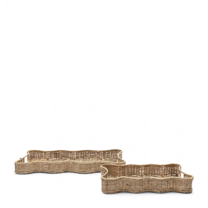 riviera maison Dienblad Rustic Rattan Benoa set van 2