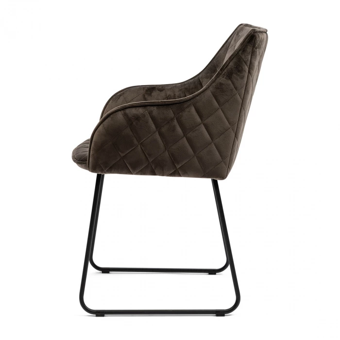 Riviera Maison Eetkamerstoel Frisco Drive Anthracite Velvet