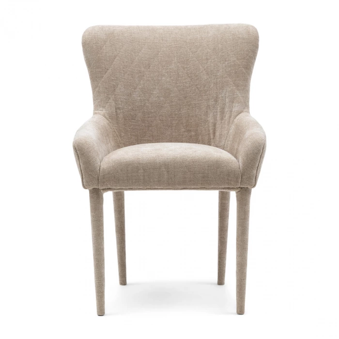 riviera maison Eetkamerstoel met armleuning Corvara Beige