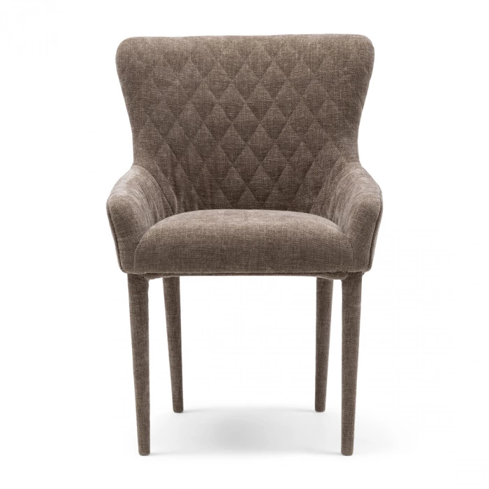 riviera maison Eetkamerstoel met armleuning Corvara Taupe