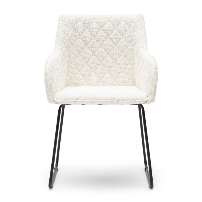 riviera maison Eetkamerstoel met armleuning Frisco Drive Simply White