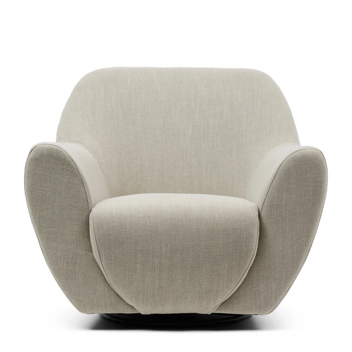 riviera maison Fauteuil The Jill Swivel Fabulous Flax Mouliné Linen