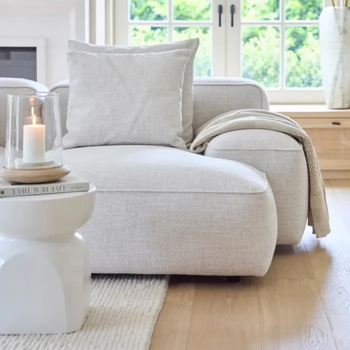 Riviera Maison Hamilton Chaise Longue Module Rechts Wit