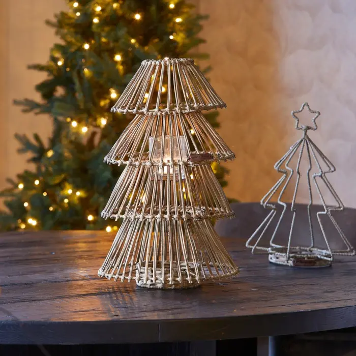 Riviera Maison Kandelaar Rustic Rattan Christmas Tree