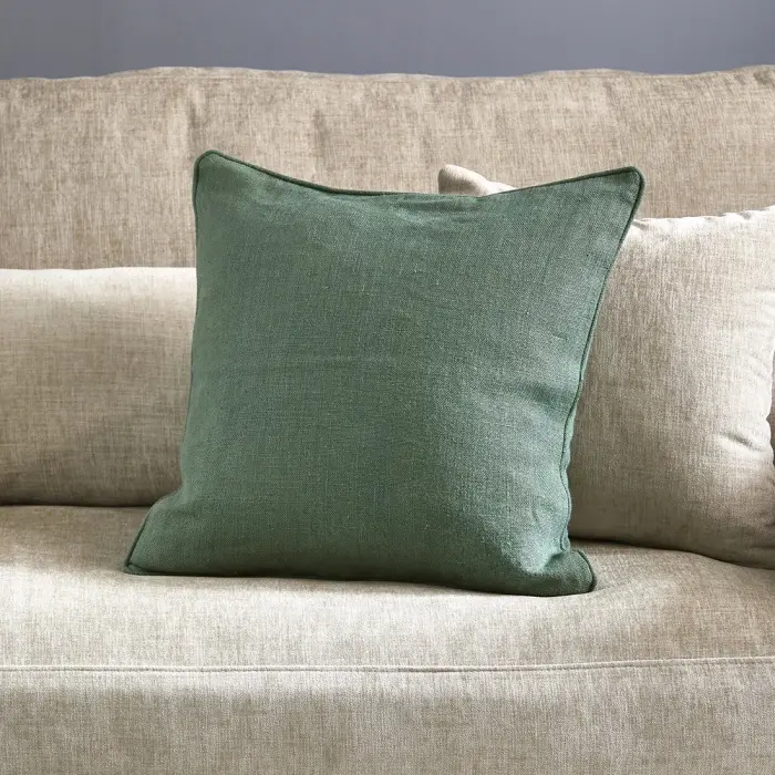 Riviera Maison Linnen Kussenhoes Verona Groen 50x50