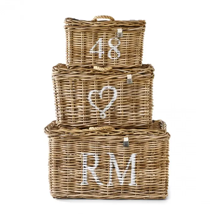 riviera maison Mand Rustic Rattan Classic Set van 3