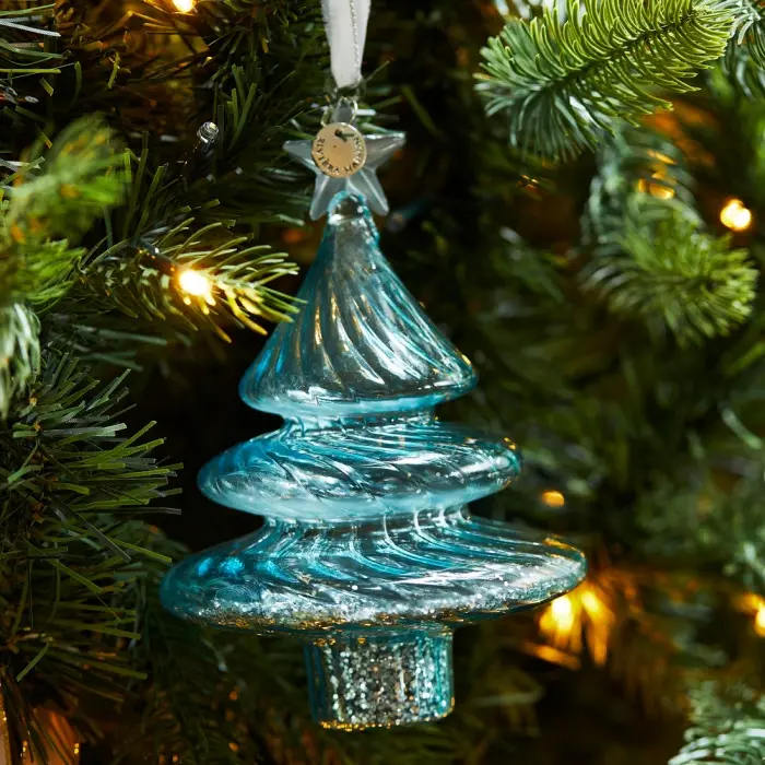 Riviera Maison Ornament Sparkeling Christmas Tree Blauw