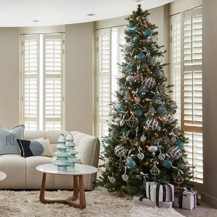 Riviera Maison Ornament Sparkeling Christmas Tree Blauw