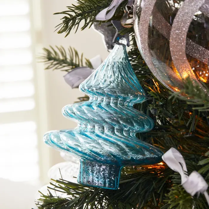 Riviera Maison Ornament Sparkeling Christmas Tree Blauw