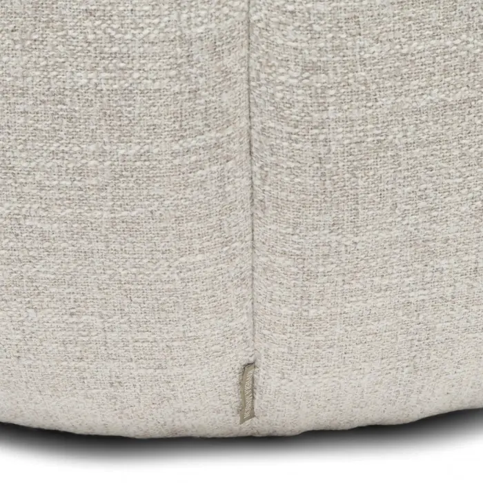 Riviera Maison Poef Falcone Antique White Rich Tweed