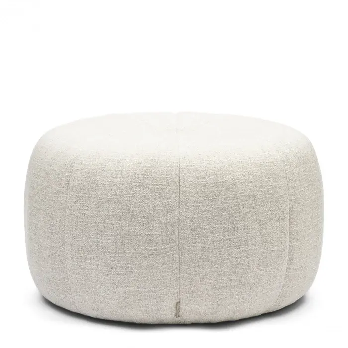 riviera maison Poef Falcone Antique White Rich Tweed