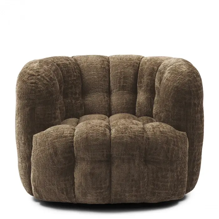 riviera maison Arosa Swivel Fauteuil Bruin