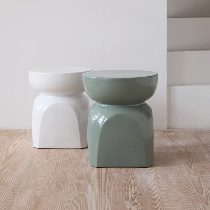 Riviera Maison Bijzettafel Porto Puur Wit 37CM