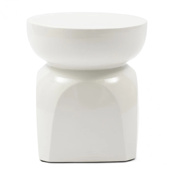 riviera maison Bijzettafel Porto Puur Wit 37CM