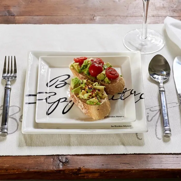 Riviera Maison Bord Buon Appetito 18x18