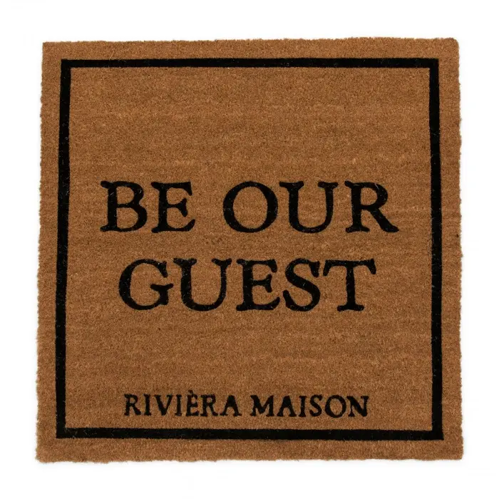 riviera maison Deurmat Be Our Guest 80x80