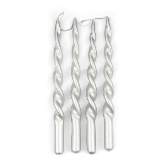 Riviera Maison Dinerkaars Twisted Zilver 4 Stuks